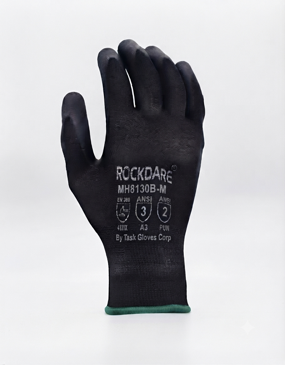 Gloves - Black polyester (M) - 1 dz