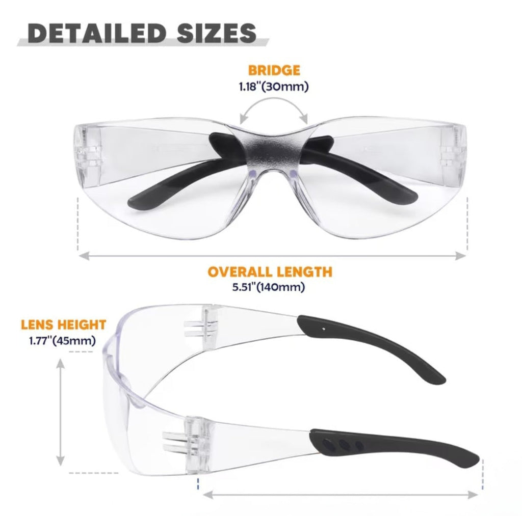 Lensses Impact - Resistance Safety Clear (1 pcs) - ANZI Z87.1