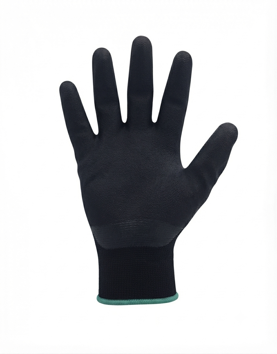 Gloves - Black polyester (M) - 1 dz